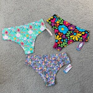 NWT Cheek Boss Floral Underwear Bundle Women’s Size XL